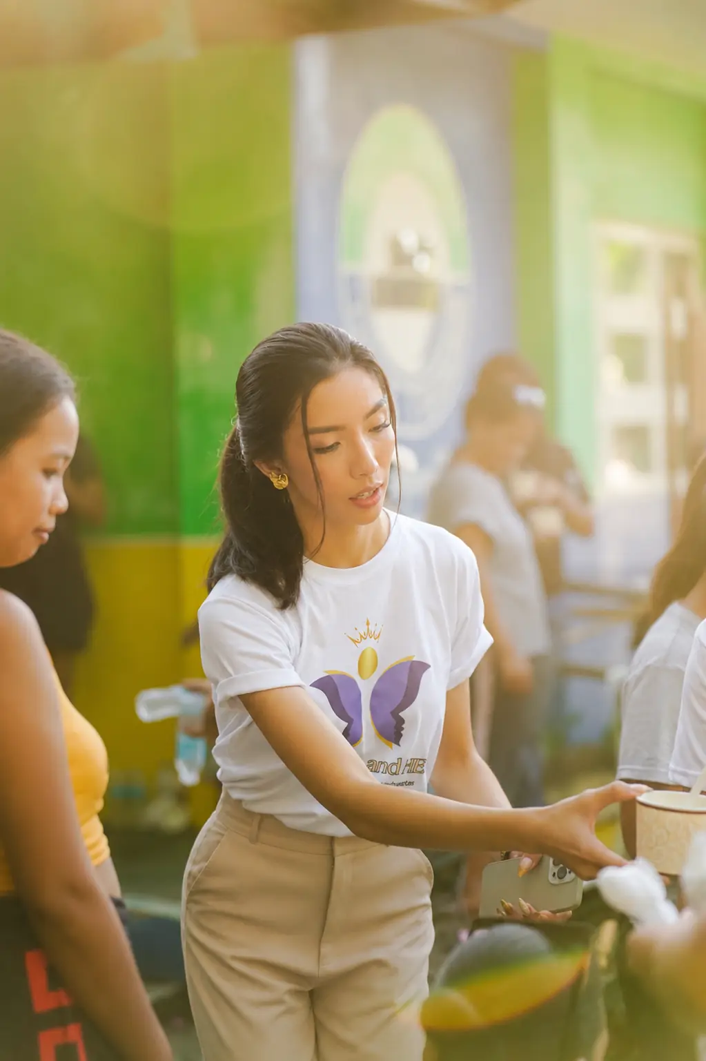 Francine Marie Bautista in a community setting